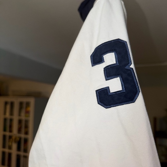 Ralph Lauren White Shirt with Navy Logo - Picture 5 of 9